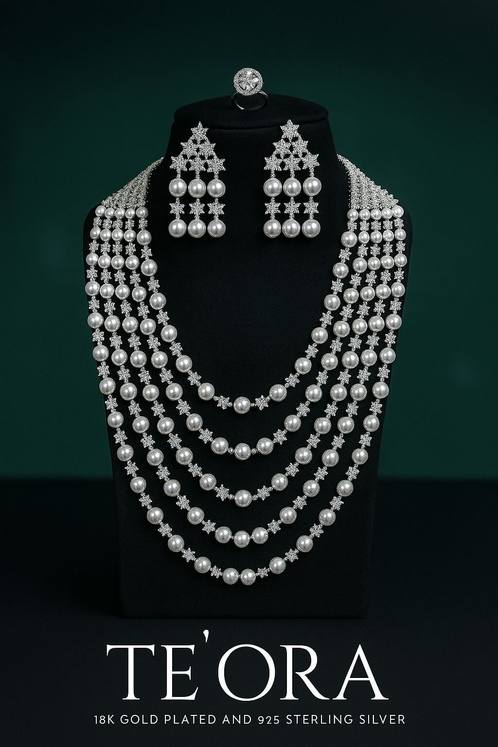 18K Gold Celestial Pearl Royalty Set